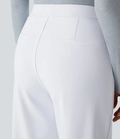 ⏰Big Spring Sale!High Waisted Side Pocket Straight Leg Work Pants