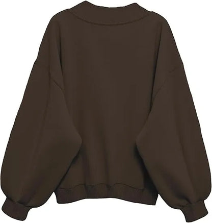 V Neck Oversize Sweatshirts