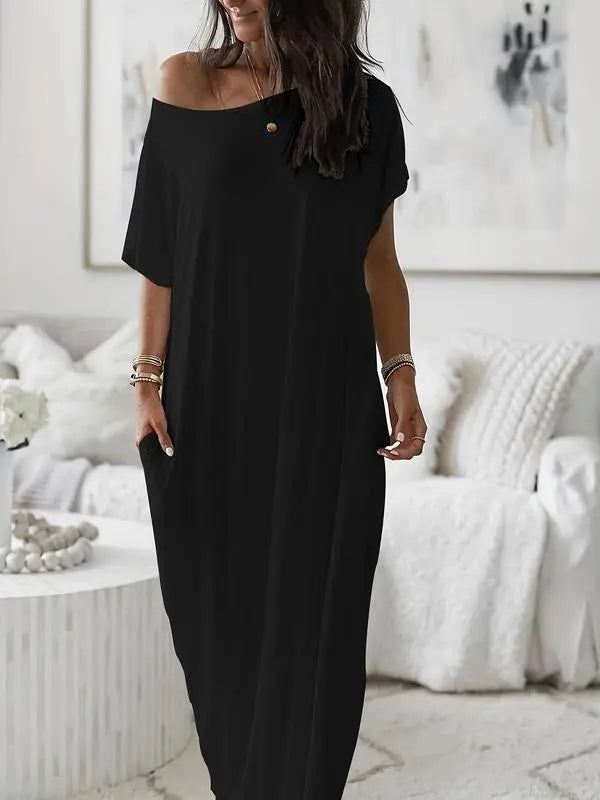 Batwing Sleeve Lounge Dress