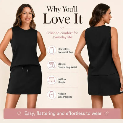 Two Piece Tennis Skirt Sets