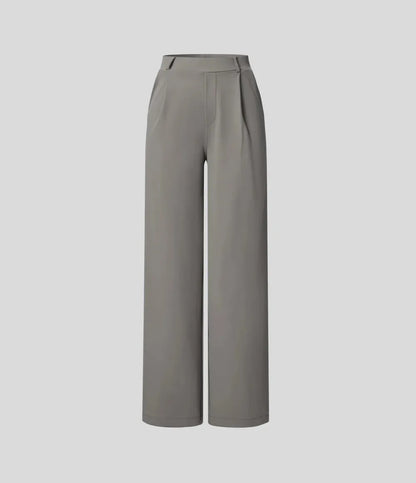 ⏰Big Spring Sale!High Waisted Side Pocket Straight Leg Work Pants
