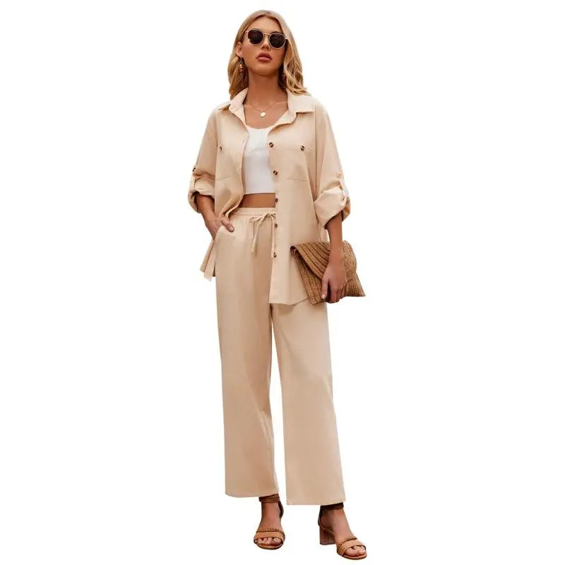 Women 2 Piece Linen Sets