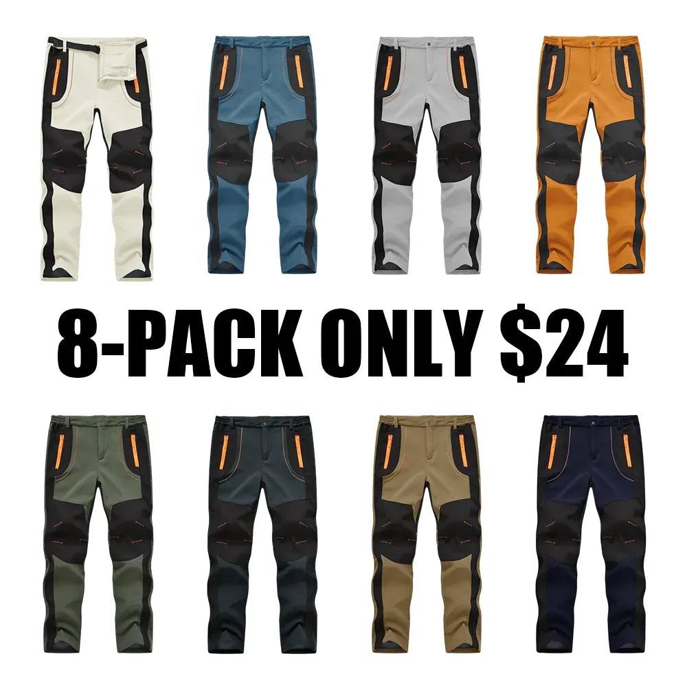 Men's Waterproof Fleece-Lined Softshell Pants