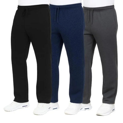 Men's Classic Heavyweight Fleece Sweatpants with Open Bottom