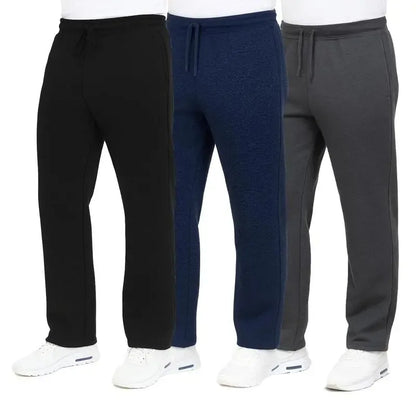 Men's Classic Heavyweight Fleece Sweatpants with Open Bottom