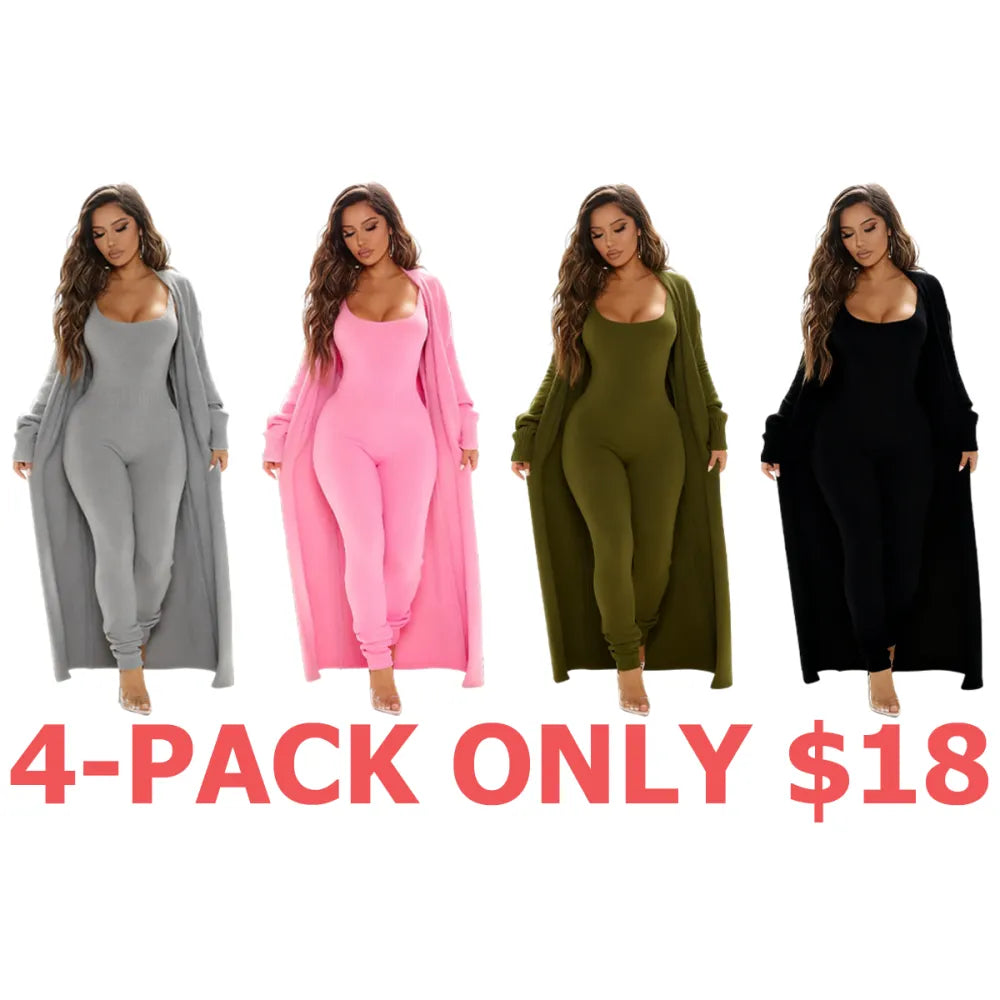 Cozy 2 Piece Ensemble Jumpsuit Sta