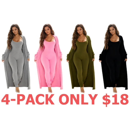 Cozy 2 Piece Ensemble Jumpsuit Sta