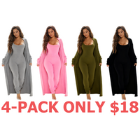 4-Pack (Gray,Pink,Olive Green,Blue)