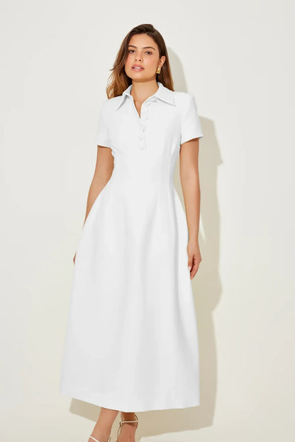 The Ultimate Muse Collared Midi Dress