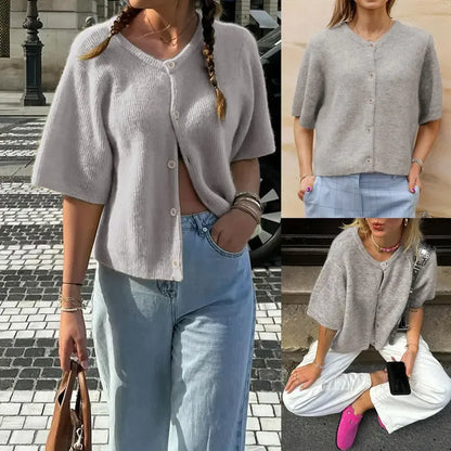Women's Short Sleeve Cardigan