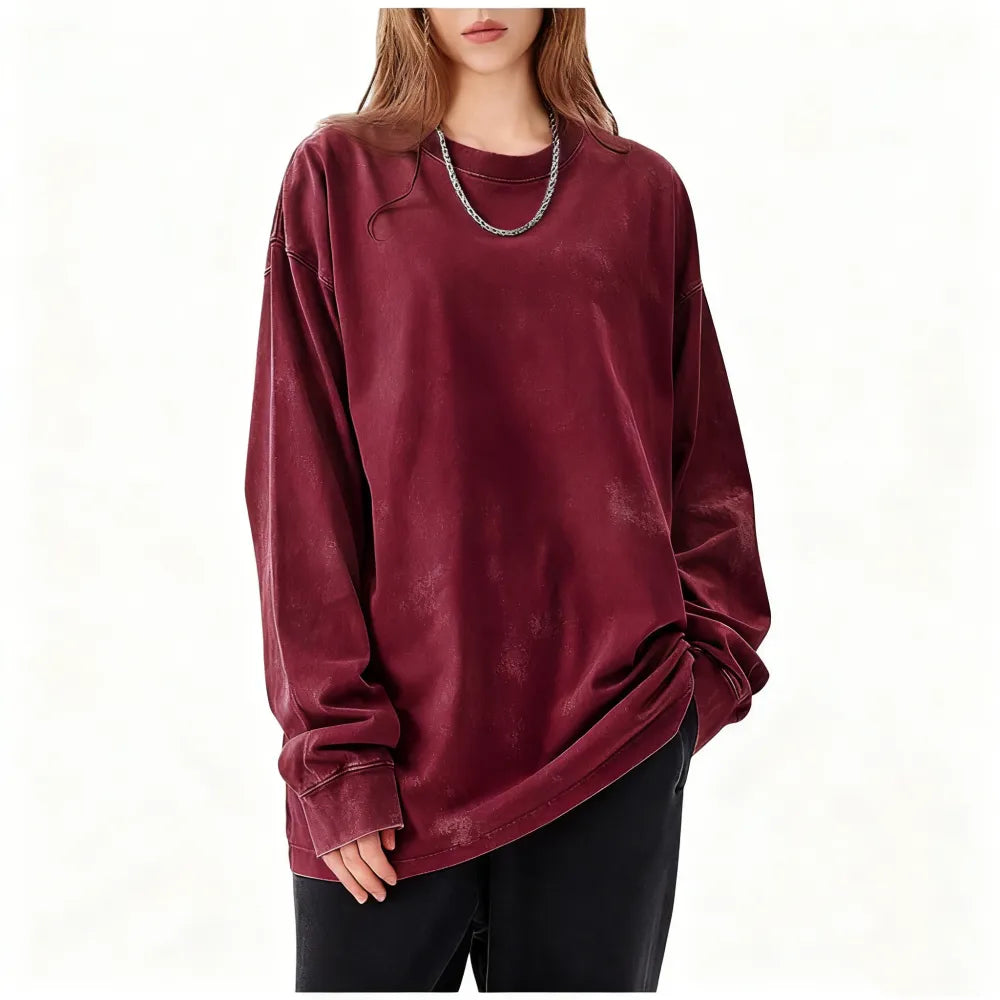 Oversized Long Sleeve T-Shirt for Men and Women