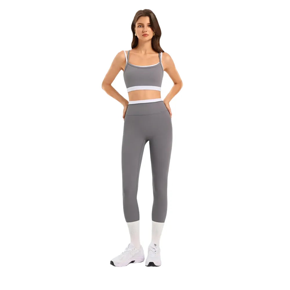 Seamless Leggings & Sports Bra Set with Padded