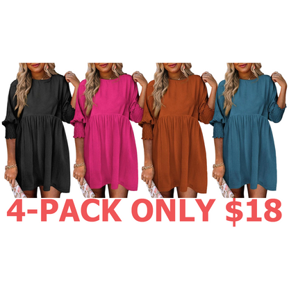 Women's Black Summer Tunic Dress