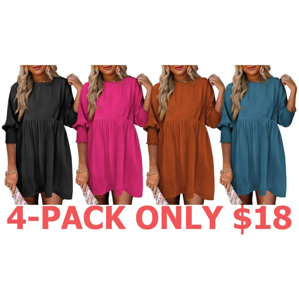 Women's Black Summer Tunic Dress