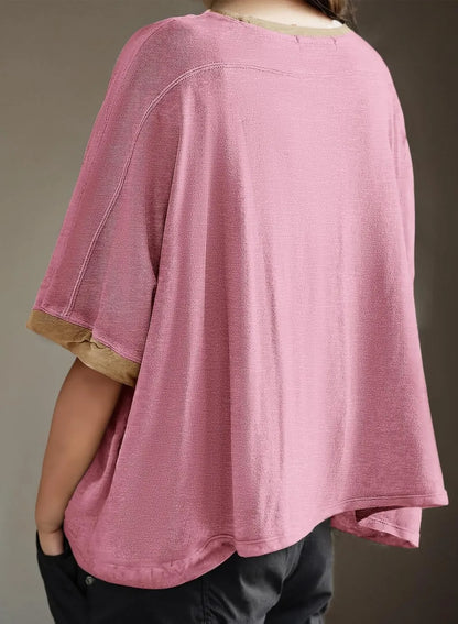 Dokotoo Summer Shirts 2025 Womens Solid T Shirts for Women Loose Oversized Tops Basic Tee
