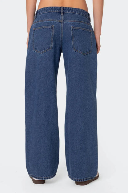 ⚡Last day only $29.9🔥 Raelynn Washed Low Rise Baggy Jeans