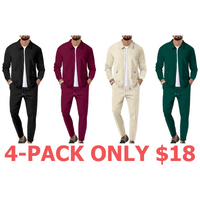 4-Pack (Black,Burgundy,Apricot,Green)