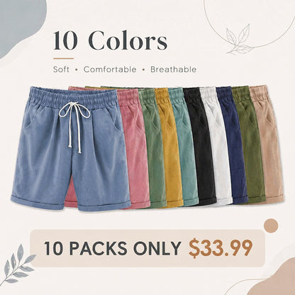 (🔥Summer Hot Sale -78% OFF🔥)Elastic Waist Casual Comfy Summer Shorts