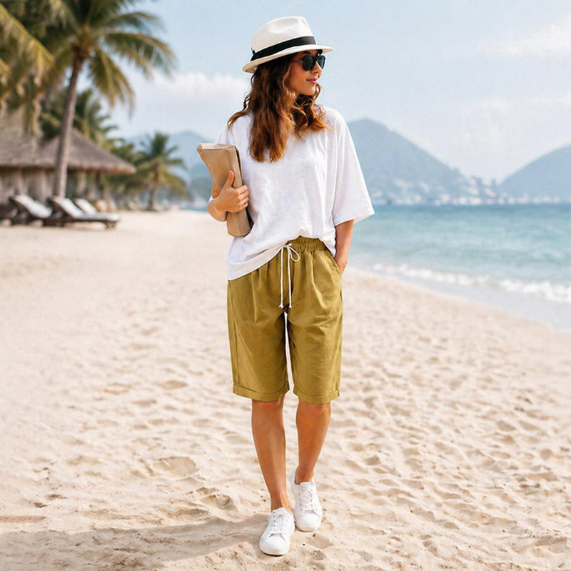 (🔥Summer Hot Sale -78% OFF🔥)Elastic Waist Casual Comfy Summer Shorts