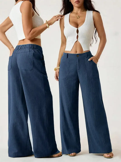 Women's Classical Linen Palazzo Pants
