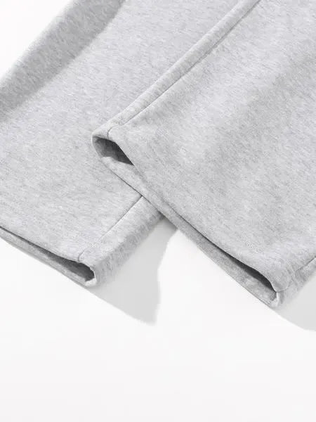Men's Regular Fit Solid Drawstring Waist Sweatpants