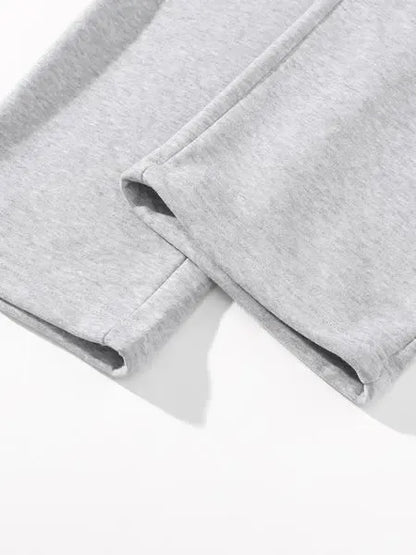 Men's Regular Fit Solid Drawstring Waist Sweatpants