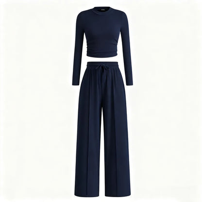 2-Piece Ribbed Knit Lounge Set