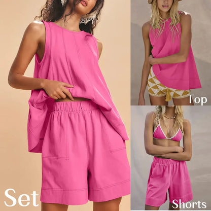 Women's Two Piece Outfit Cotton Matching Set