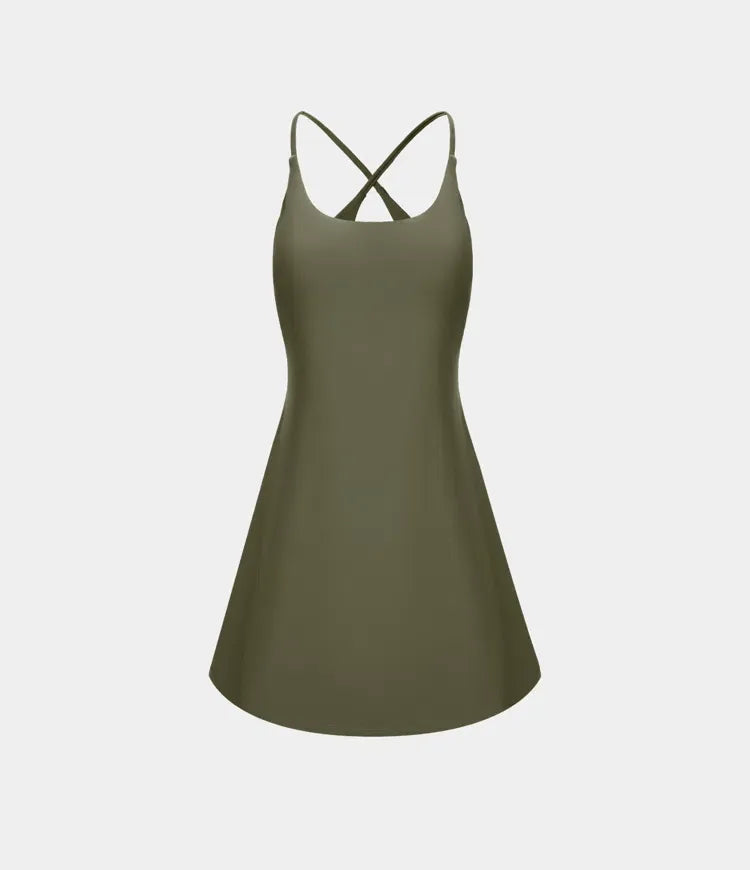 Plush Backless Active Dress-Easy Peezy