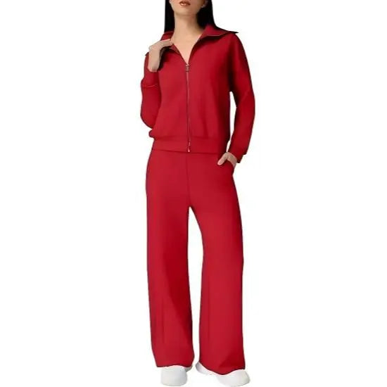Women's Cotton 2 Piece Outfits Lapel