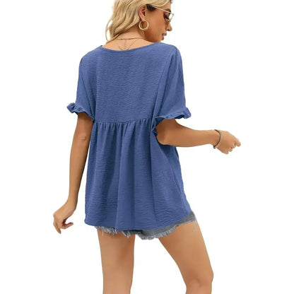 Babydoll Loose Fit Peplum Tops