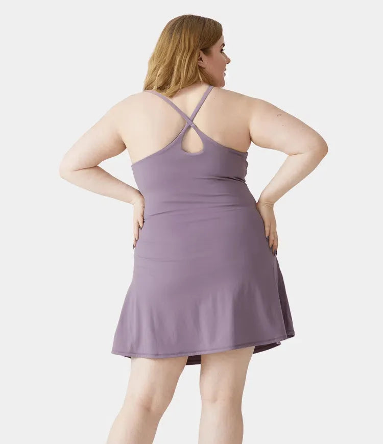 Plush Backless Active Dress-Easy Peezy