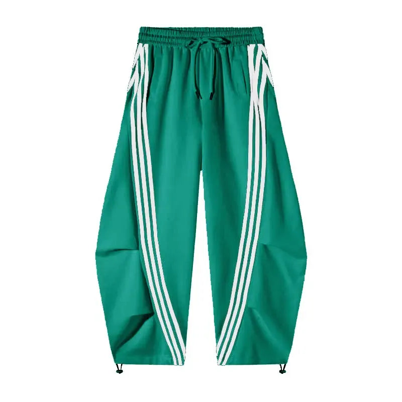 Flooo Loose Wide Leg Striped Track Pants