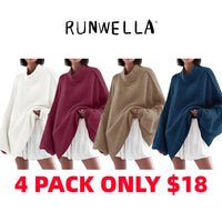 4-Pack(White+Wine Red+Light Brown+Navy)