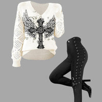 set3 (cross wing sweater+pants)
