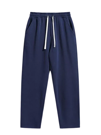 Men's Regular Fit Solid Drawstring Waist Sweatpants