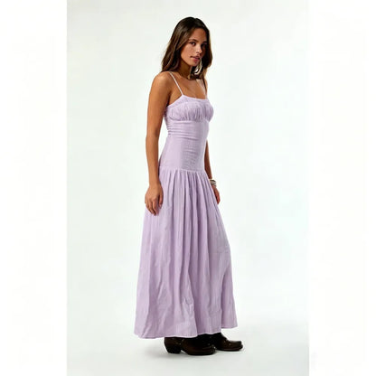 Your Favorite Women's Ava Linen Bustier Maxi Dress