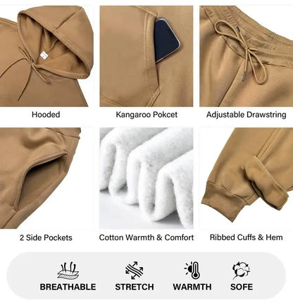 Men's Milano Printed Hoodie and Drawstring Sweatpants Set