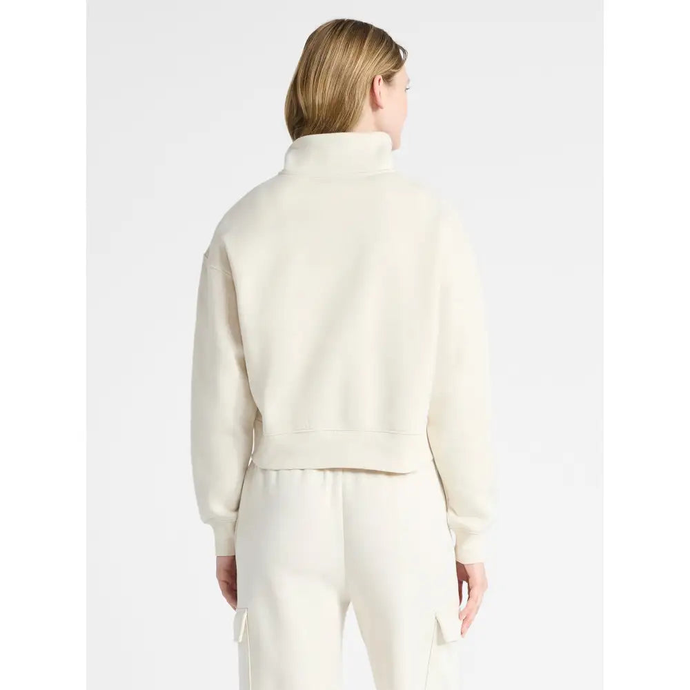 Fleece Half Zip Pullover & Cargo Wide-Leg Pants 2-Piece Set