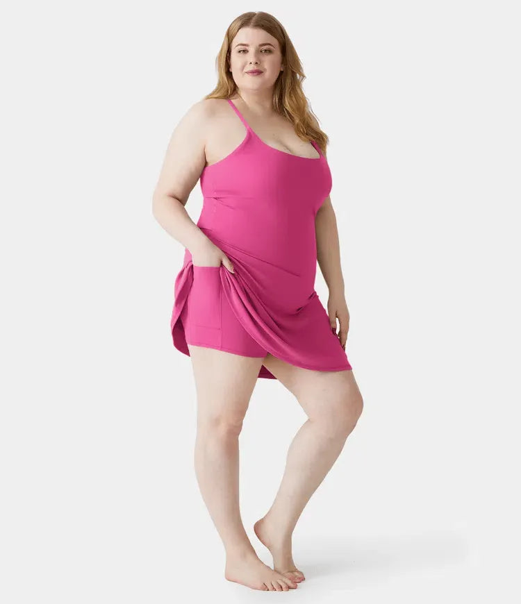 Plush Backless Active Dress-Easy Peezy