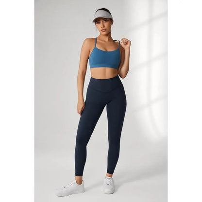 Women's 8-Piece Set High-Waisted Seam Sports Leggings