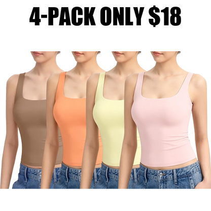 Women's Square-Neck Spaghetti Strap Tank Top