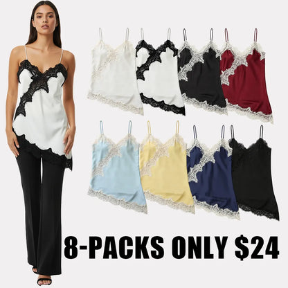 Lace Trim Satin Camisole