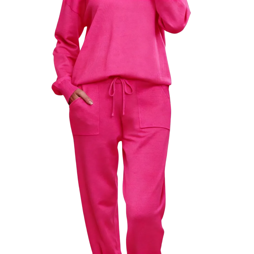 Long Sleeve Knit Loungewear Set
