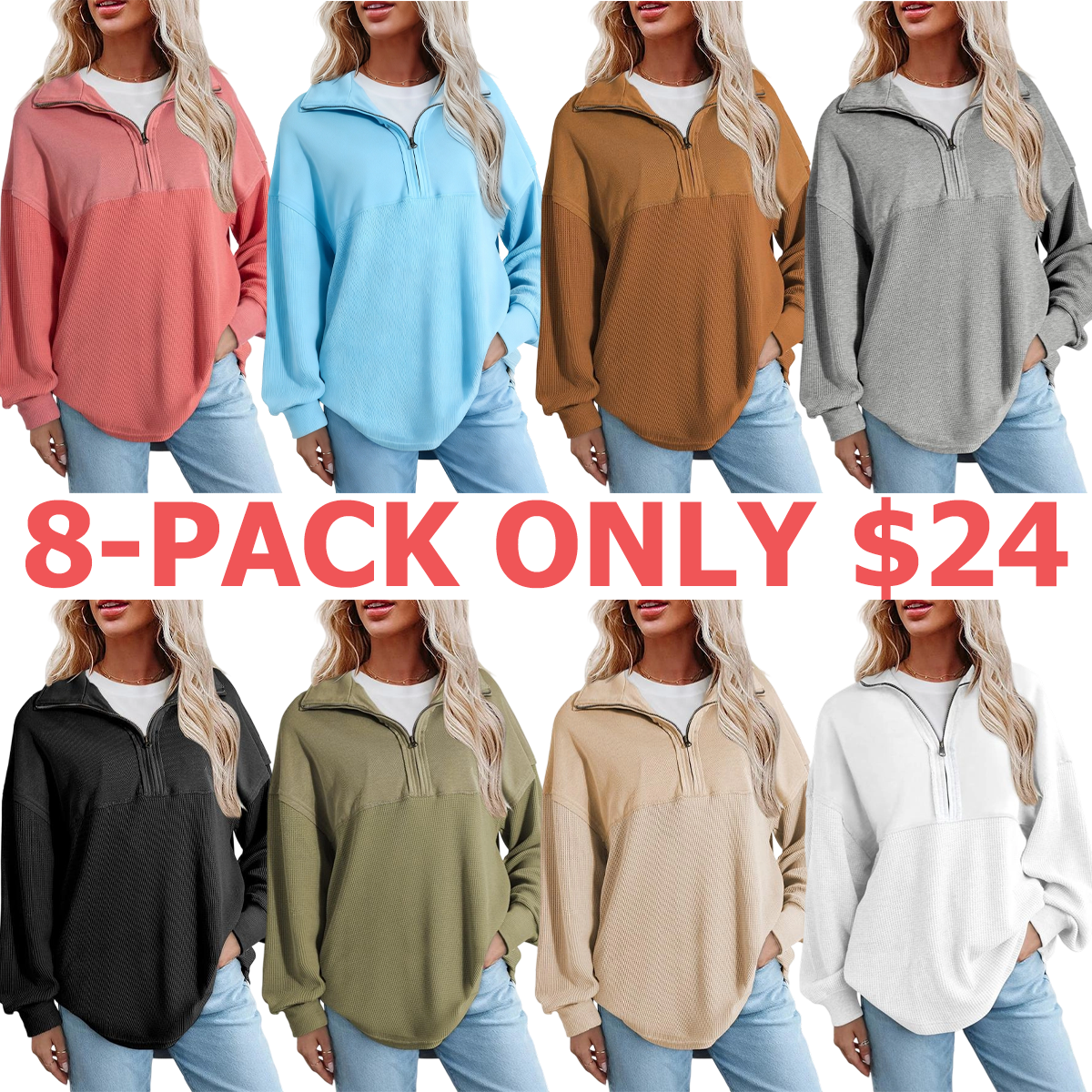 Women's Fall Clothing Oversized Waffle Knit