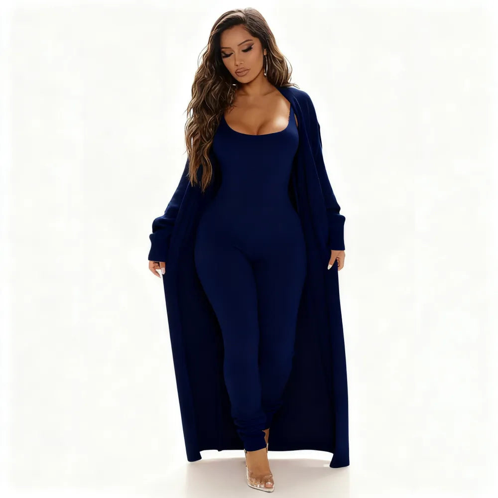Cozy 2 Piece Ensemble Jumpsuit Sta