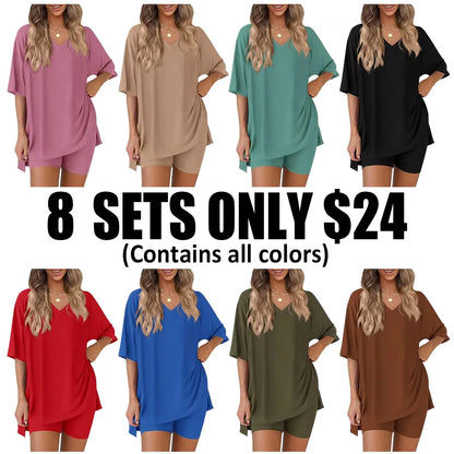 Women'S Summer Casual Loose Two-Piece Set