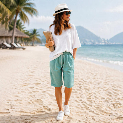 (🔥Summer Hot Sale -78% OFF🔥)Elastic Waist Casual Comfy Summer Shorts