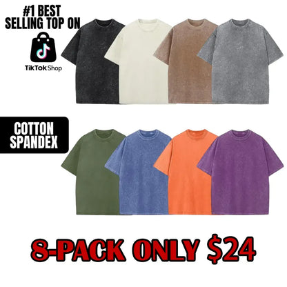 Men's  Acid Wash Cotton T-Shirts