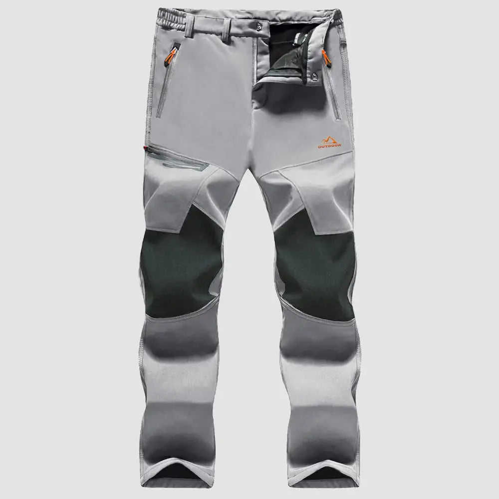 Men's Fleece-Lined Winter Ski Pants – Water-Resistant with 4 Zip Pockets